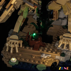 ZENE Bricks Light Kit for LEGO Dinosaur Fossils Triceratops #77985