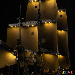 black sail dramatic storm lighting - ZENE Bricks Light Kit for LEGO® Jack Sparrow's Pirate Black Pearl Ship #10365 Ver.3