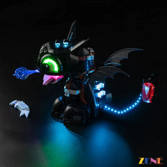 IR switch Toothless light effect - ZENE Bricks Light Kit for LEGO® Dragon Toothless #10375 Ver2