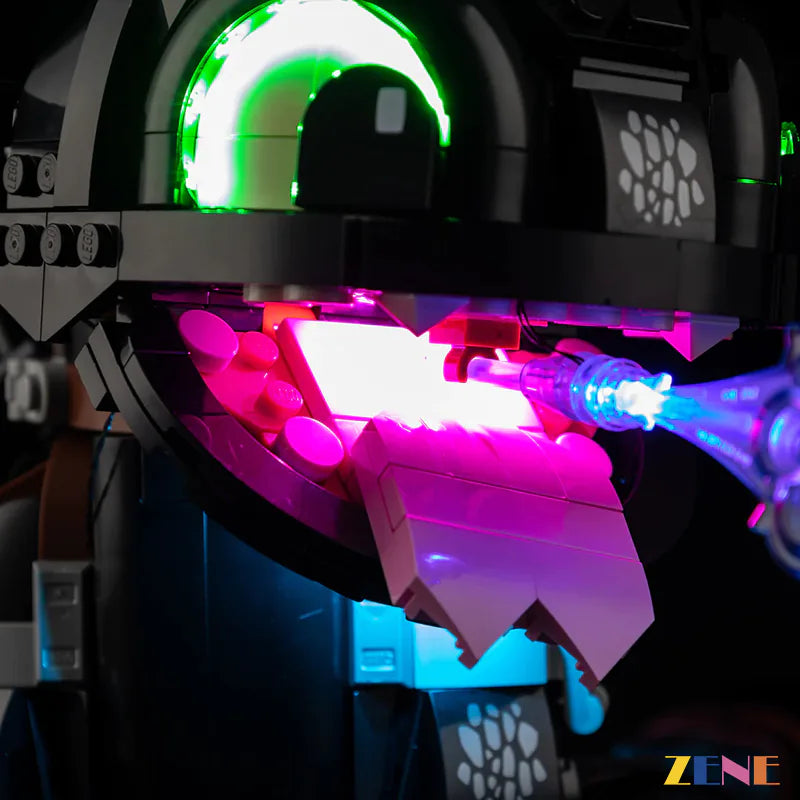 collector Night Fury LED scene - ZENE Bricks Light Kit for LEGO® Dragon Toothless #10375 Ver2