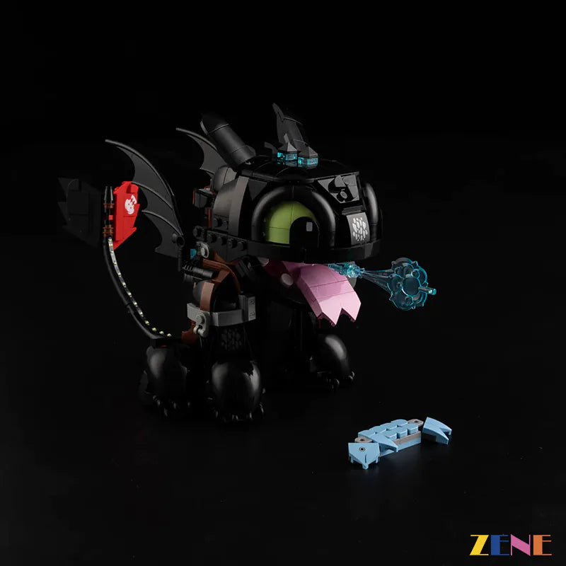 sound version fantasy display lights - ZENE Bricks Light Kit for LEGO® Dragon Toothless #10375 Ver2
