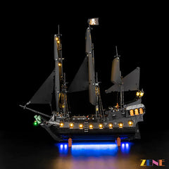 blue moonlit ocean base illumination - ZENE Bricks Light Kit for LEGO® Jack Sparrow's Pirate Black Pearl Ship #10365 Ver.3
