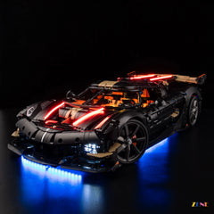 ZENE Bricks Light Kit for LEGO Koenigsegg Sadair's Spear Megacar #42232 (multicolor Ver.)
