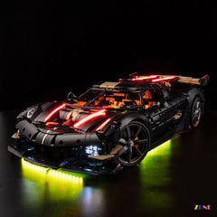 ZENE Bricks Light Kit for LEGO Koenigsegg Sadair's Spear Megacar #42232 (multicolor Ver.)