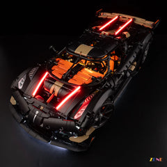 ZENE Bricks Light Kit for LEGO Koenigsegg Sadair's Spear Megacar #42232 (multicolor Ver.)