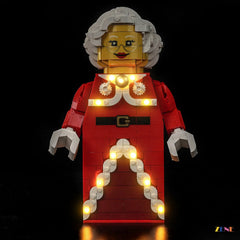 ZENE Bricks Light Kit for LEGO Minifigures Up-Scaled Mrs. Claus Minifigure #40875