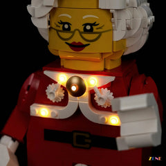 ZENE Bricks Light Kit for LEGO Minifigures Up-Scaled Mrs. Claus Minifigure #40875