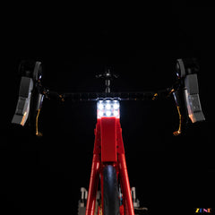 aerodynamic road bike LED outline effect - ZENE Bricks Light Kit for LEGO® Road Bike #11380