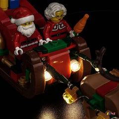 ZENE Bricks Light Kit for LEGO Santa's Holiday Sleigh Adventure #40866