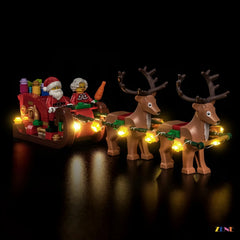 ZENE Bricks Light Kit for LEGO Santa's Holiday Sleigh Adventure #40866