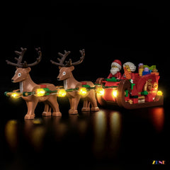 ZENE Bricks Light Kit for LEGO Santa's Holiday Sleigh Adventure #40866
