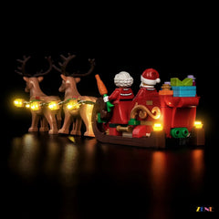 ZENE Bricks Light Kit for LEGO Santa's Holiday Sleigh Adventure #40866