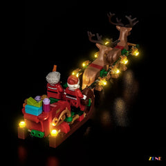 ZENE Bricks Light Kit for LEGO Santa's Holiday Sleigh Adventure #40866