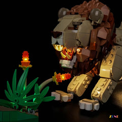 ZENE Bricks Light Kit for LEGO Wild Animals: Majestic Lion #31386