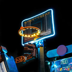basketball scoreboard rim and banner arena glow - ZENE Bricks Light Kit for LEGO® Nike Slam Dunk #43010
