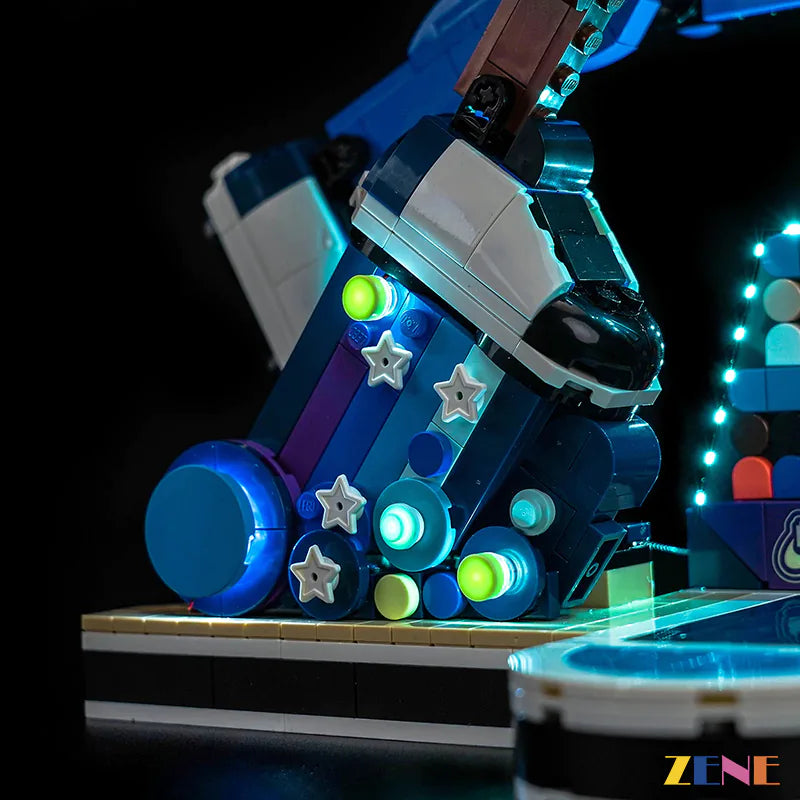 basketball scoreboard rim and banner arena glow - ZENE Bricks Light Kit for LEGO® Nike Slam Dunk #43010