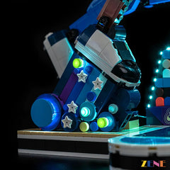 basketball scoreboard rim and banner arena glow - ZENE Bricks Light Kit for LEGO® Nike Slam Dunk #43010