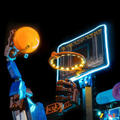 basketball scoreboard rim and banner arena glow - ZENE Bricks Light Kit for LEGO® Nike Slam Dunk #43010