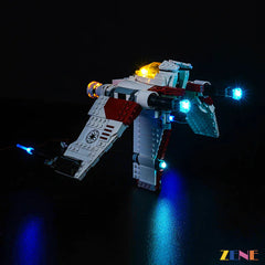 Clone Wars starfighter display lights - ZENE Bricks Light Kit for LEGO® V19 Torrent Starfighter #75432