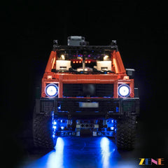custom blue illumination display theme - ZENE Bricks Light Kit for LEGO® Technic Mercedes-Benz G 500 PROFESSIONAL Line #42177 Ver.3