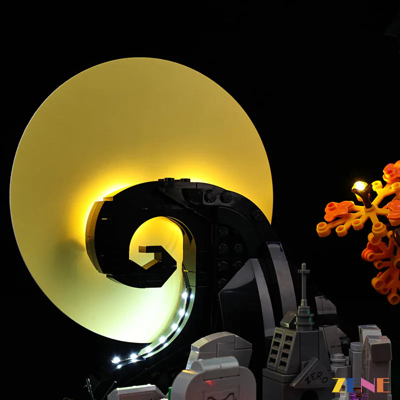 zene bricks Light Kit for LEGO Tim Burton's The Nightmare Before Christmas #21351 Ver2