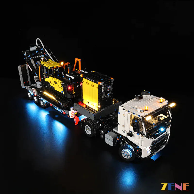 zene bricks Light Kit for LEGO Volvo FMX Truck & EC230 Electric Excavator #42175