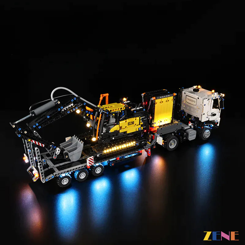 zene bricks Light Kit for LEGO Volvo FMX Truck & EC230 Electric Excavator #42175