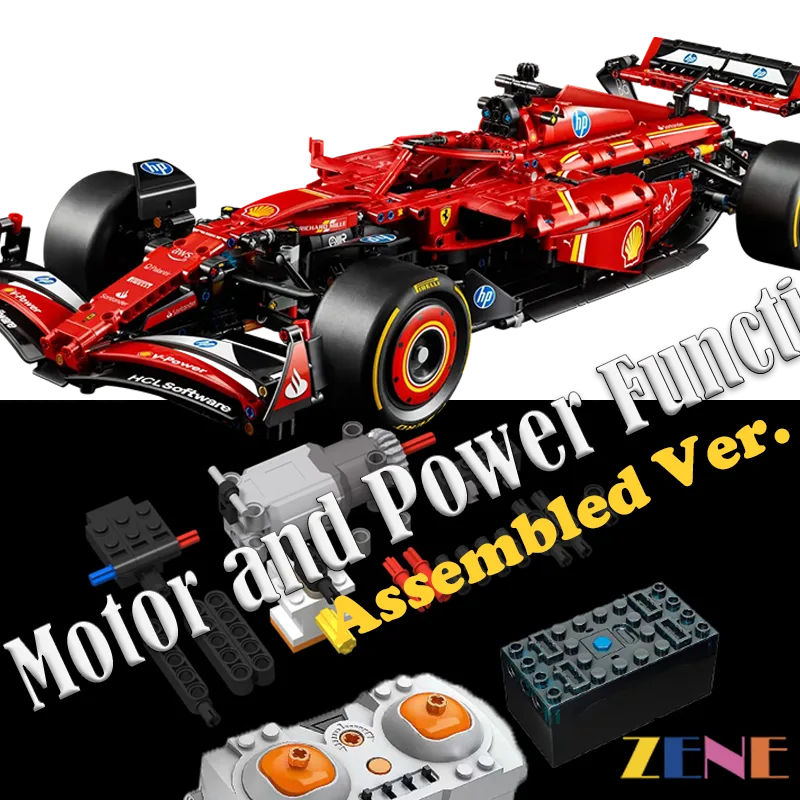 zene bricks Power Functions Kit for LEGO Ferrari SF-24 F1 #42207 RC Motorized