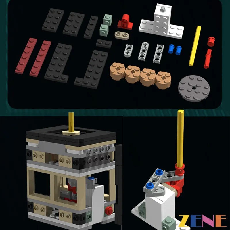 zene bricks Motorized Kit for LEGO Tuxedo Cat Pet #21349 Power Functions