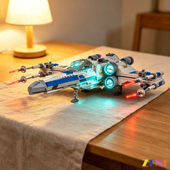 amber cockpit starfighter glow - ZENE Bricks Light Kit for LEGO® The Mandalorian's N-1 Starfighter #75325
