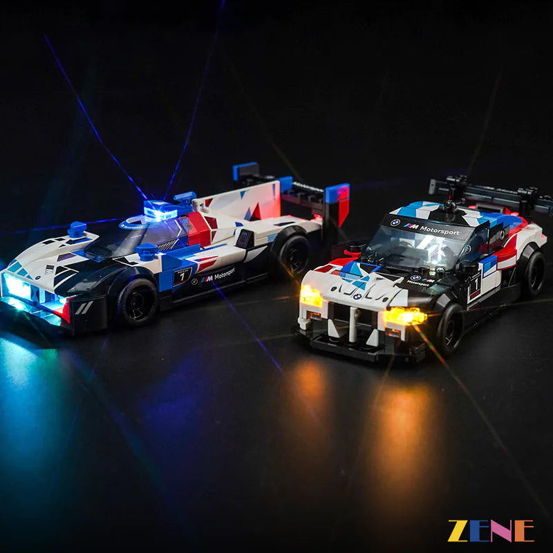 zene bricks Light Kit for LEGO BMW M4 GT3 & BMW M Hybrid V8 Race Cars #76922