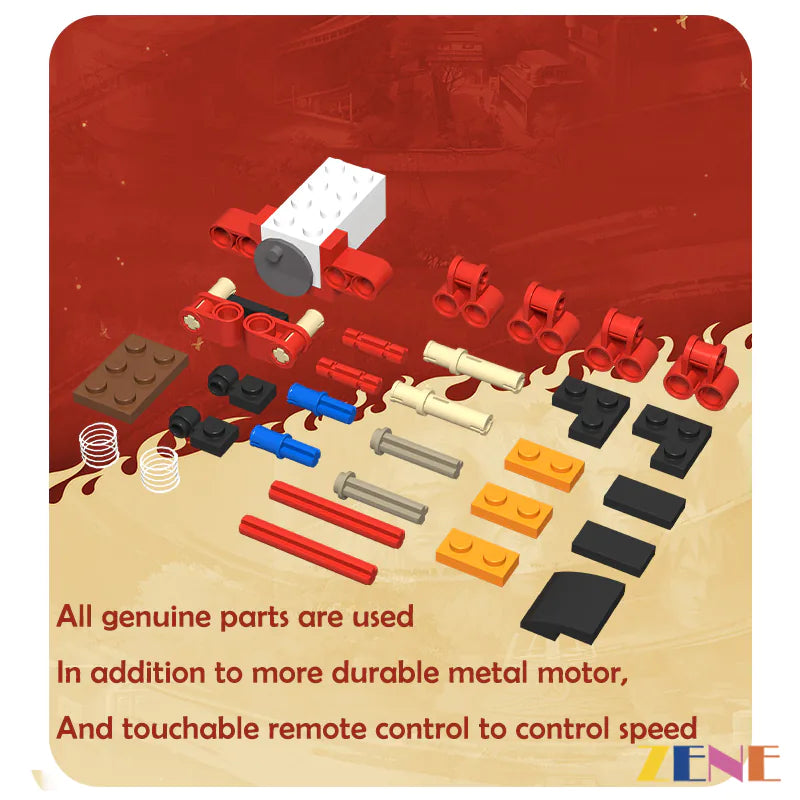 zene bricks Motorized Kit for LEGO Dungeons Dragons Red Dragon's Tale #21348 Power Functions