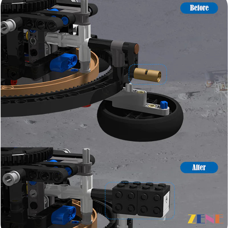 zene bricks Motorized Kit for LEGO Planet Earth and Moon in Orbit Technic Power Functions #42179