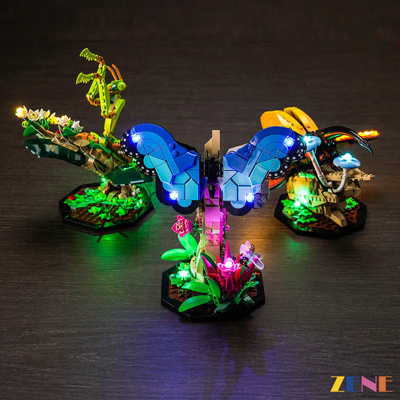 zene bricks Light Kit for LEGO The Insect Collection #21342