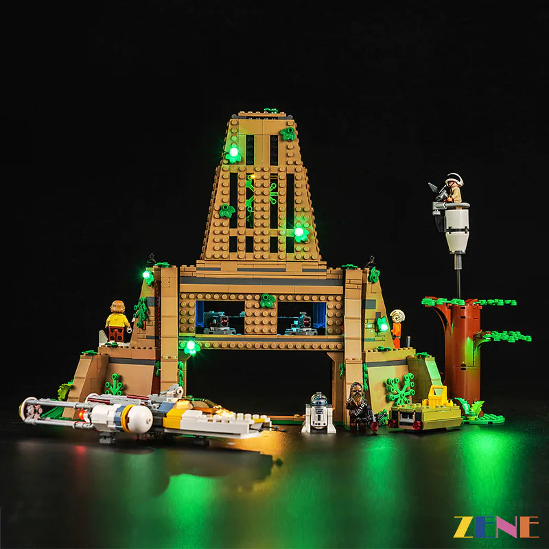 zene bricks Light Kit for LEGO Yavin 4 Rebel Base #75365