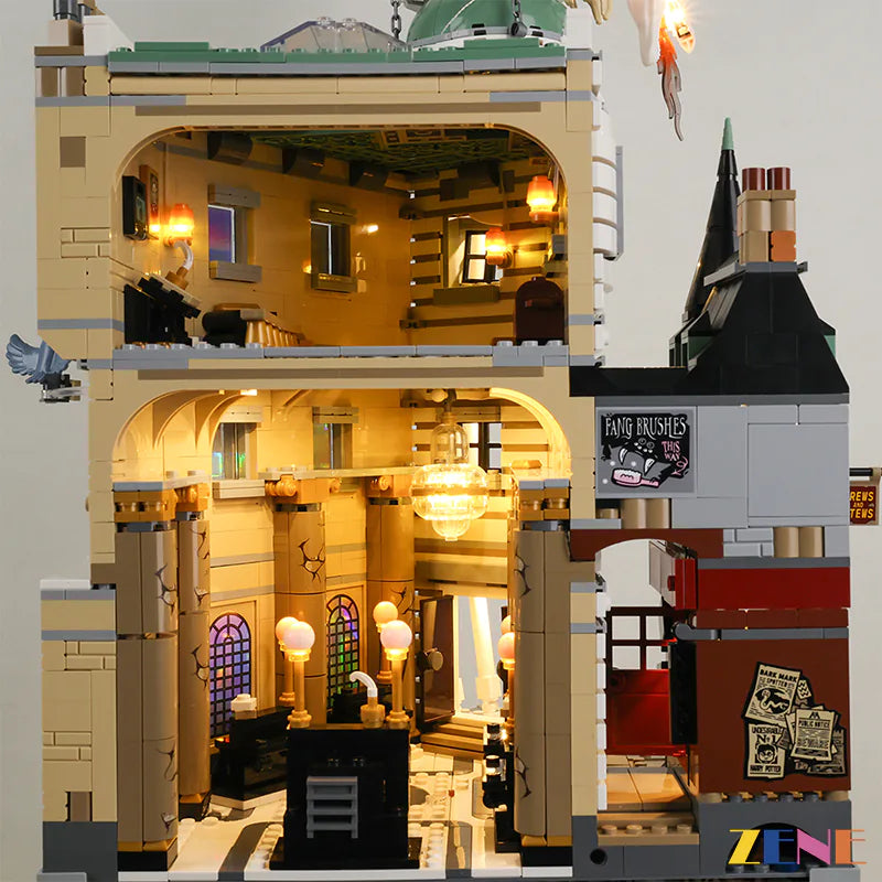 zene bricks Light Kit for LEGO Gringotts™ Wizarding Bank #76417 (Harry Potter)