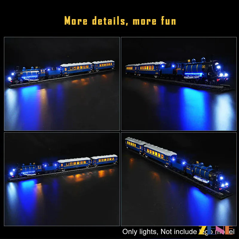 remote control luxury train lighting - ZENE Bricks Light Kit for LEGO® Orient Express Train #21344