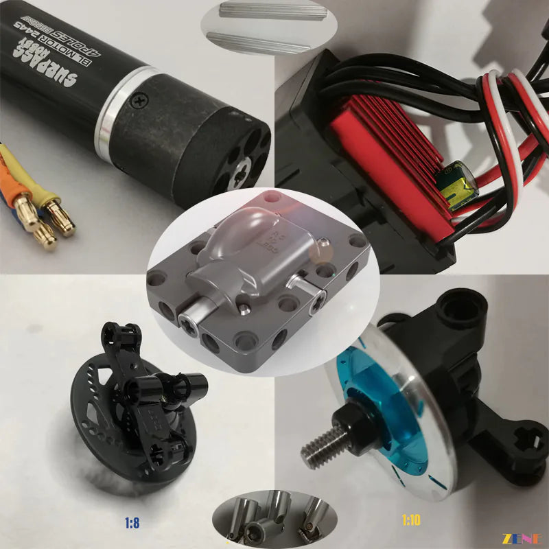 zene bricks RC Customized High Performance Metal Accessories for LEGO Motorized Brushless Parts