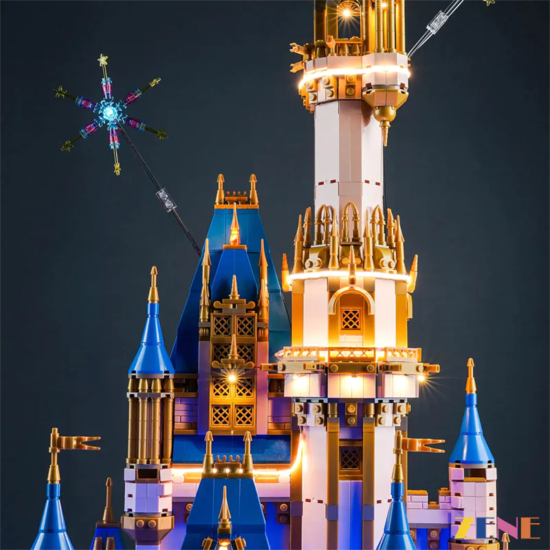 zene bricks Light Kit for LEGO Disney Castle #43222