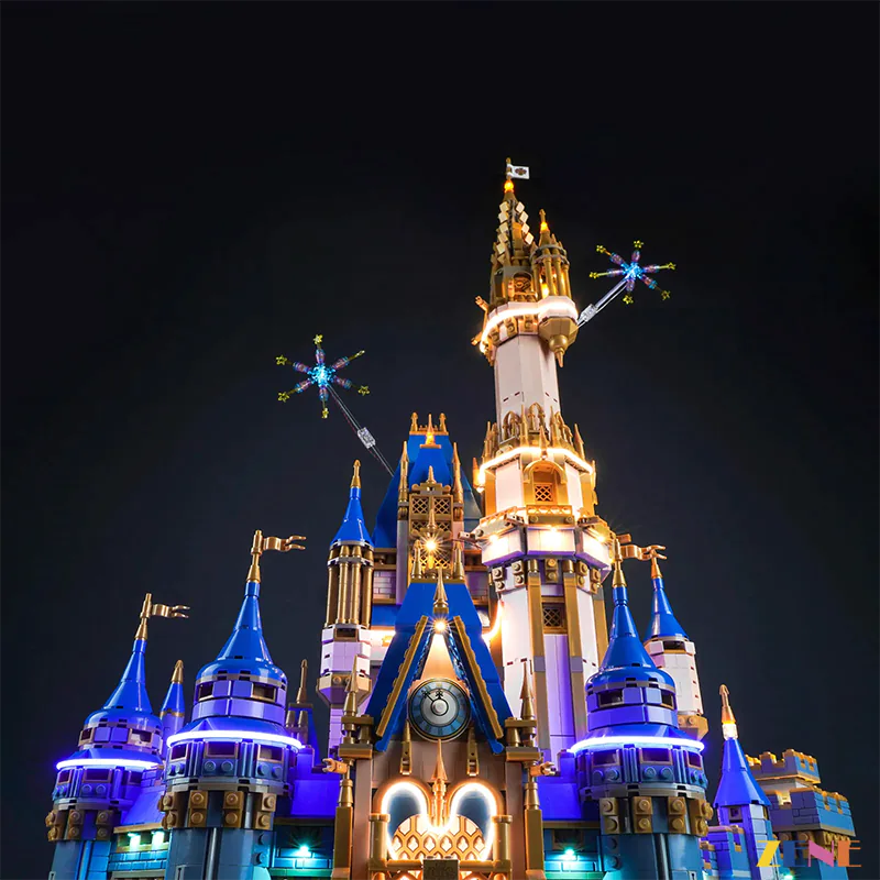 zene bricks Light Kit for LEGO Disney Castle #43222