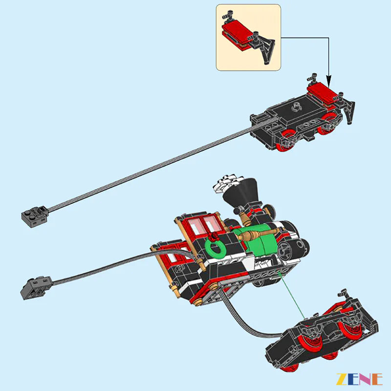zene bricks Power Functions Kit for LEGO Winter Holiday Train #10254