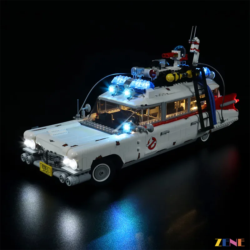 zene bricks Light Kit for LEGO Ghost Busters ECTO-1 #10274 (Ver. 2 Halloween)