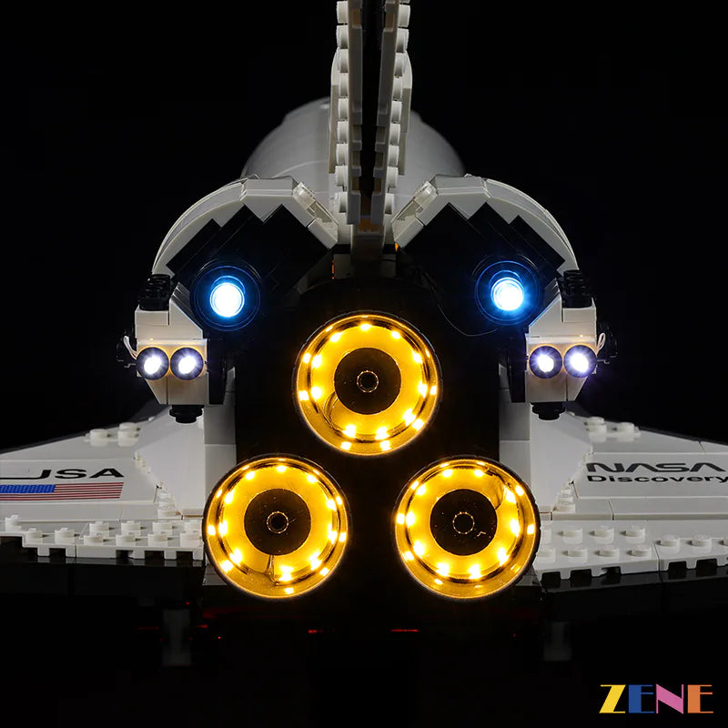 zene bricks LEGO NASA Space Shuttle Discovery #10283 Light Kit