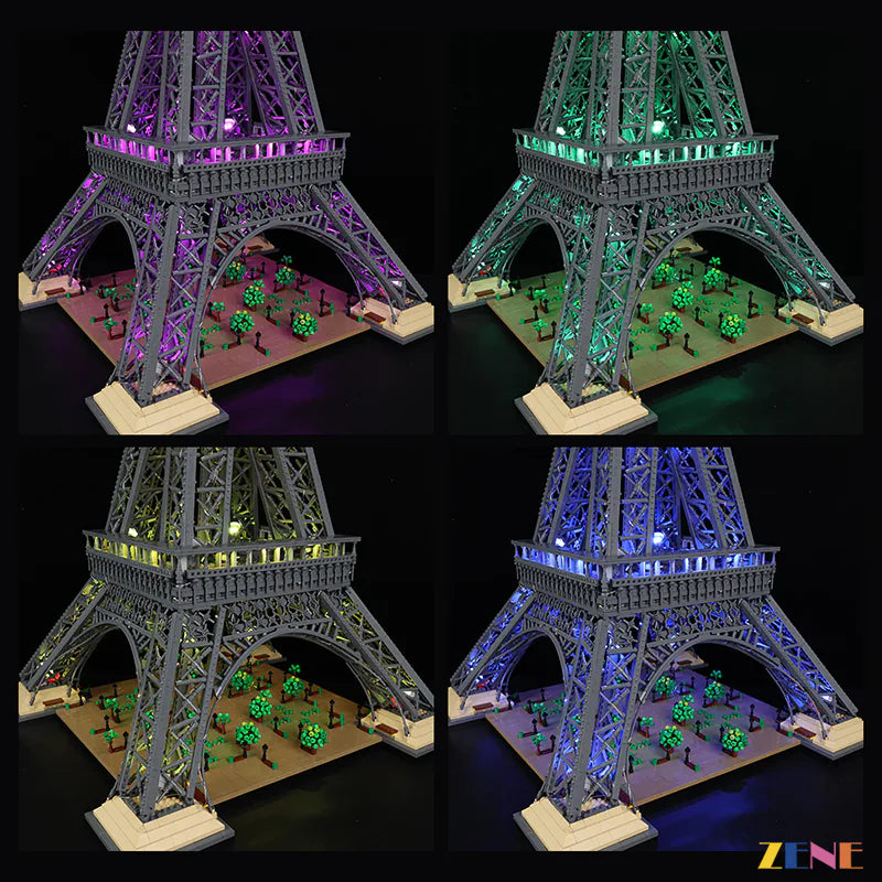 zene bricks LEGO Eiffel Tower #10307 Light Kit Multicolor (RGB Ver.)