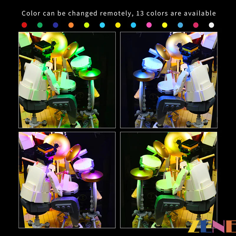 zene bricks LEGO Ideas Jazz Quartet #21334 Light Kit