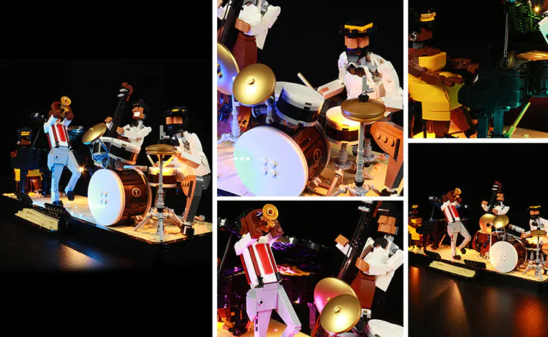 zene bricks LEGO Ideas Jazz Quartet #21334 Light Kit