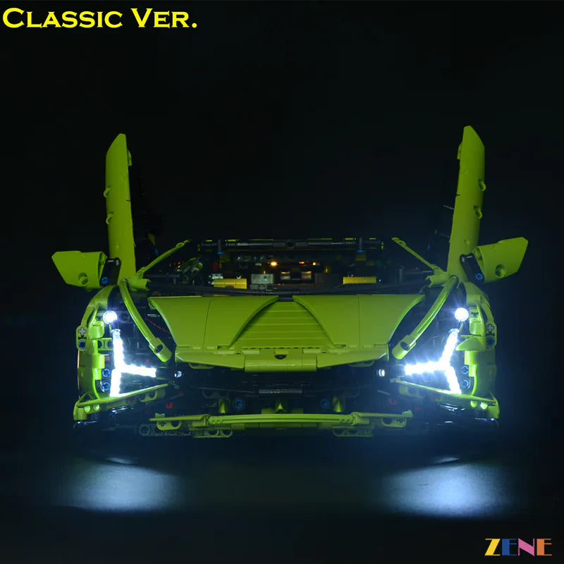 zene bricks Light Kit for LEGO Lamborghini Sian Fkp37 #42115