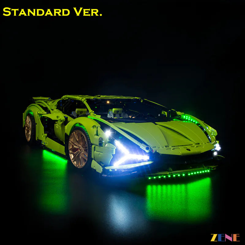 Light Kit for LEGO Lamborghini Sian Fkp37 #42115 – ZENE
