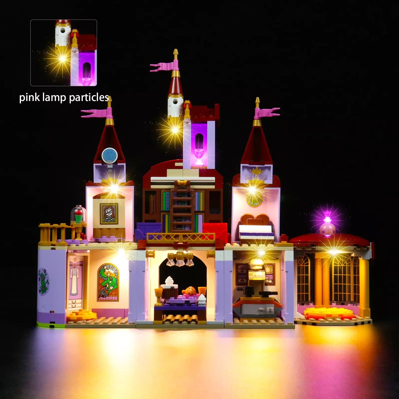 zene bricks LEGO Belle and the Beast's Castle #43196 Light Kit