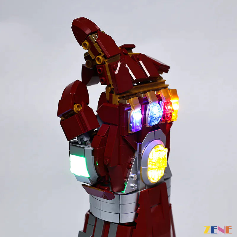 zene bricks LEGO Nano Gauntlet #76223 Light Kit